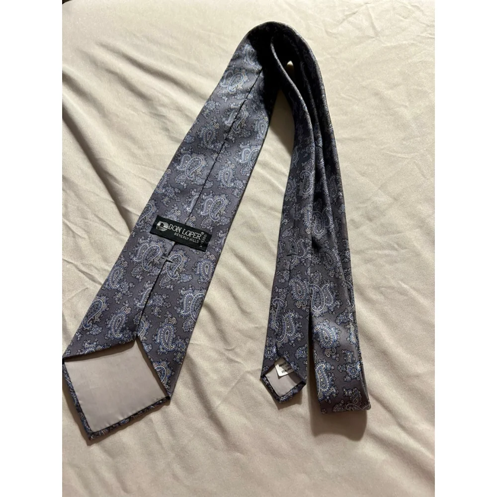 Don Loper Beverly Hills 100% Silk Tie Paisley